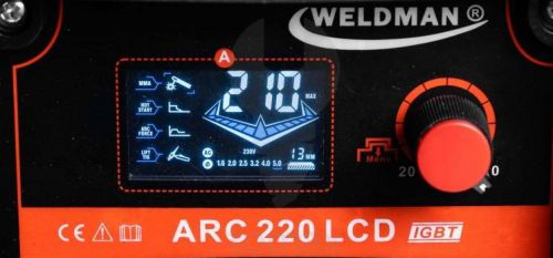 Spawarka inwerotrowa ARC 220 LCD Weldman Synergy