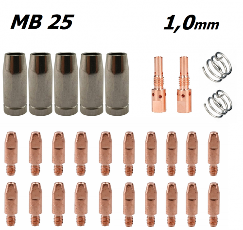 Zestaw dla uchwytu spaw. MB25 1,0mm